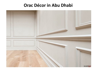 ORAC DECOR IN DUBAI
