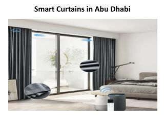 Smart Curtains in Dubai