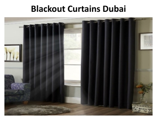 Blackout Curtains Dubai