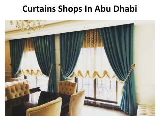 Curtains Shops In Abu Dhabi