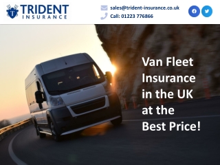 Van Fleet Insurance in the UK at the Best Price!