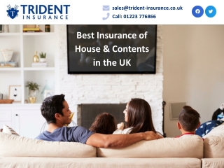 Best Insurance of House & Contents in the UK