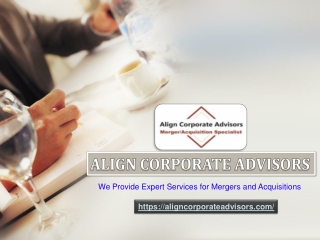 Mission of Align Corporate Advisors