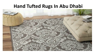 Hand Tufted Rugs In Abu Dhabi