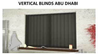 VERTICAL BLINDS ABU DHABI