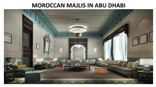 MOROCCAN MAJLIS IN ABU DHABI