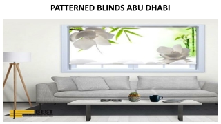 PATTERNED BLINDS ABU DHABI