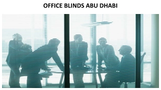 OFFICE BLINDS ABU DHABI