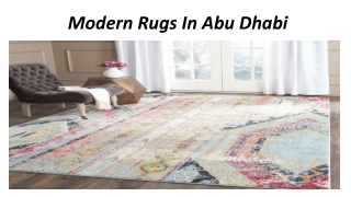 Modern Rugs Abu Dhabi