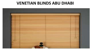 VENETIAN BLINDS ABU DHABI