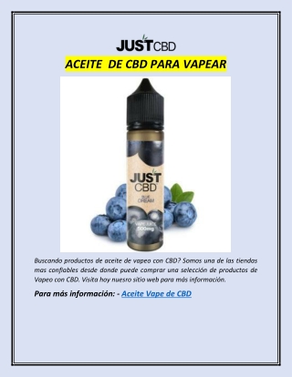 ACEITE  DE CBD PARA VAPEAR