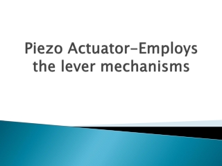 Piezo-Actuator-Employs-the-lever-mechanisms