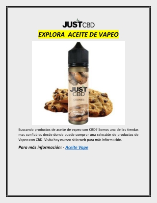 EXPLORA  ACEITE DE VAPEO