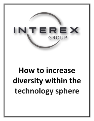 How to increase diversity within the technology sphere-converted