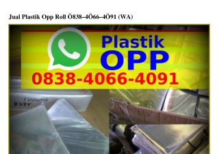 Jual Plastik Opp Roll