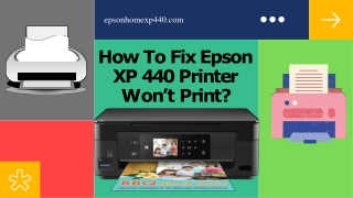 How To Fix Epson XP 440 Printer Won’t Print ?