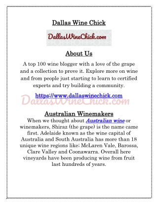 Australian Winemakers