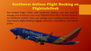 Southwest Airlines Flight Booking  1 (844)-868-8303