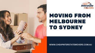 Moving From Melbourne to Sydney | Movers From Melbourne to Sydney