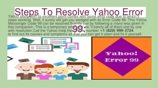 yahoo error Code 99