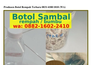 Produsen Botol Rempah Terbaru ౦8ᣮI.ㄐI8౦.I8I౦[WA]