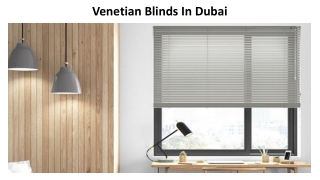 Venetian Blinds In Dubai