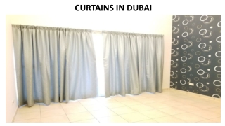 CURTAINS IN DUBAI