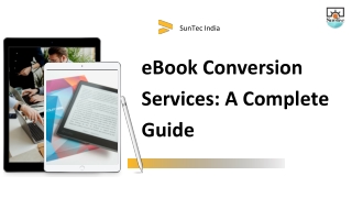 Why Should Publishers Opt For eBook Conversion Services?