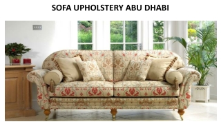 SOFA UPHOLSTERY ABU DHABI