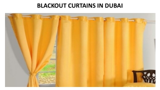 BLACKOUT CURTAINS IN DUBAI