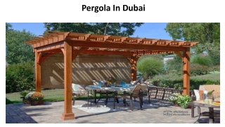Pergola In Dubai