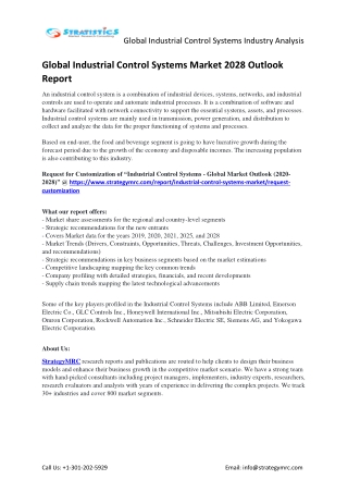 Global Industrial Control Systems Industry Report Key Players Analysis