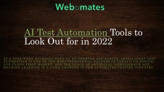 AI Test Automation Tools to Look Out for in 2022