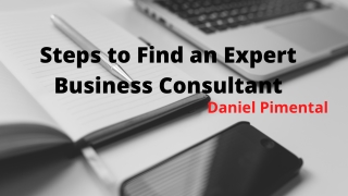Finding a Business Advisor for Your Startup- Daniel Pimental