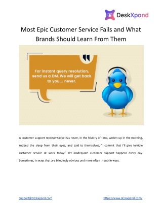 Most Epic Customer Service Fails and What Brands Should Learn From Them