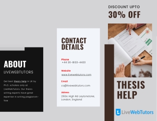 No.1 Thesis Help Online From Our Professional Experts