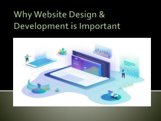 Why Website Design & Development is Important