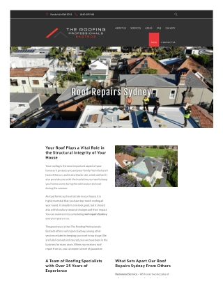 Roof Repairs Sydney