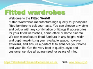 built in furnitures in london