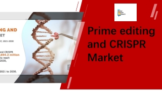 Prime editing and CRISPR Market Overview PPT