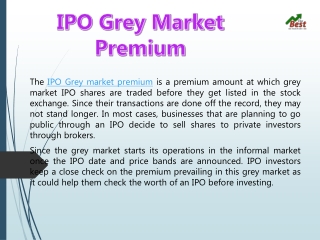 IPO Grey Market Premium