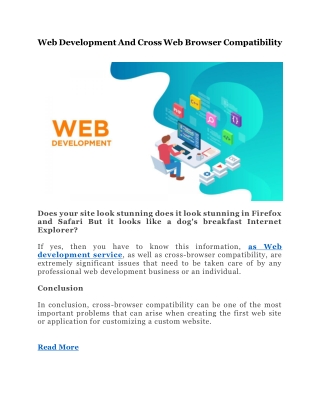 Web Development And Cross Web Browser Compatibility
