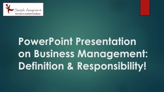 business assignment help