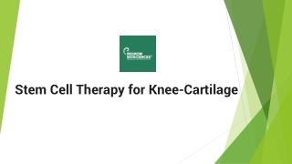 Stem Cell Therapy for Knee-Cartilage