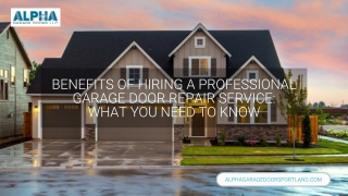 Garage Door Repair Portland Oregon