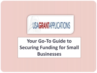 Your Go-To Guide to Securing Funding for Small Businesses