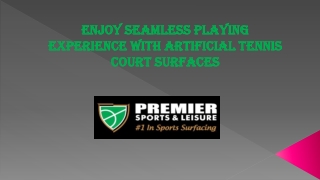 Artificial Tennis Court Surfaces - Premier Sports And Leisure