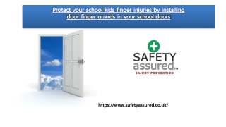 Protect your school kids finger injuries by installing door finger guards in your school doors
