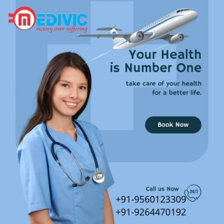 Book Medivic Aviation Air Ambulance Service in Bhavnagar with Topmost Benefit