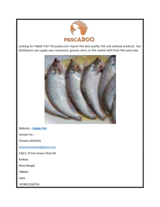 Pabda Fish  Pescadoo.com